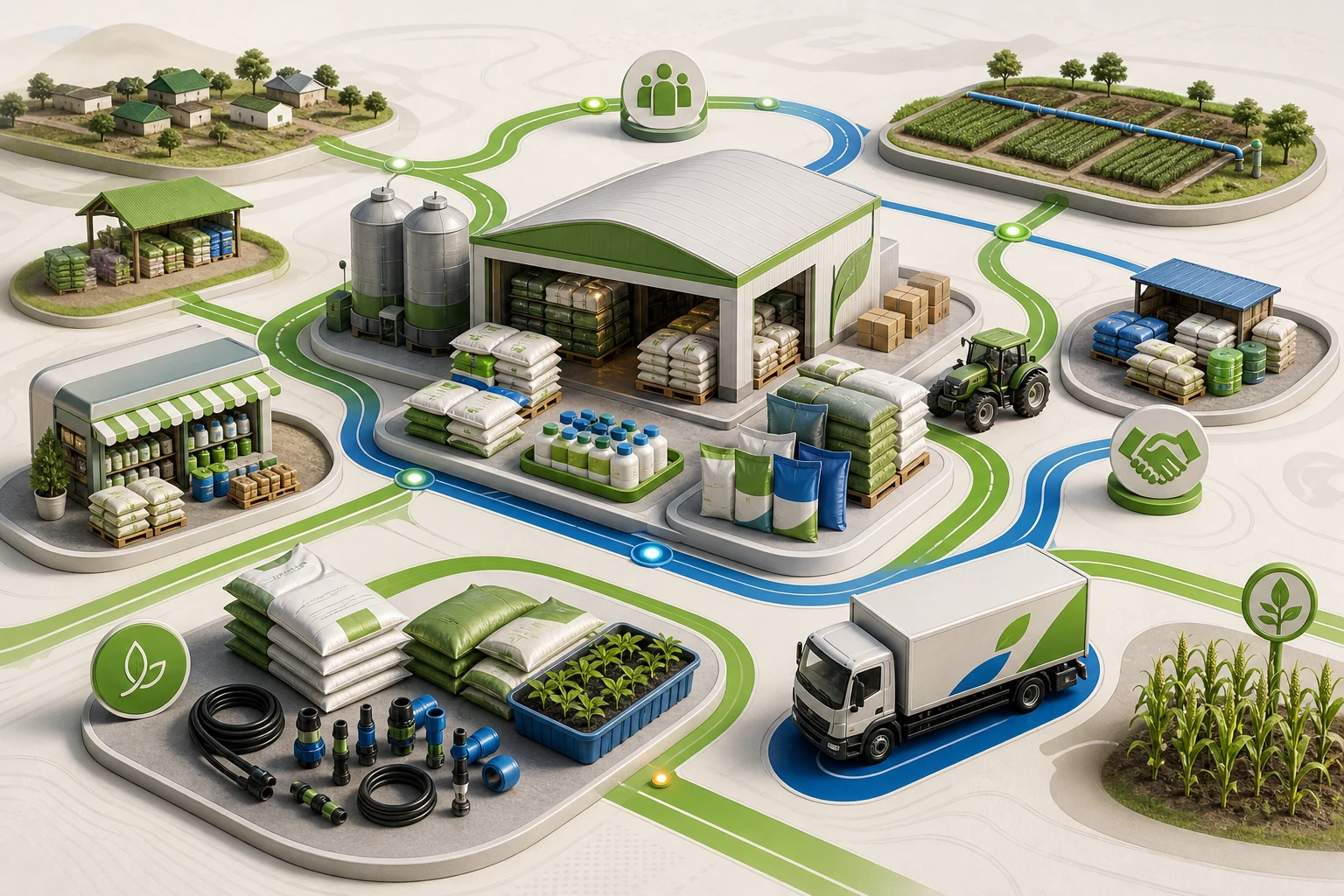 Manufacturers and suppliers connected to regional and global distribution routes