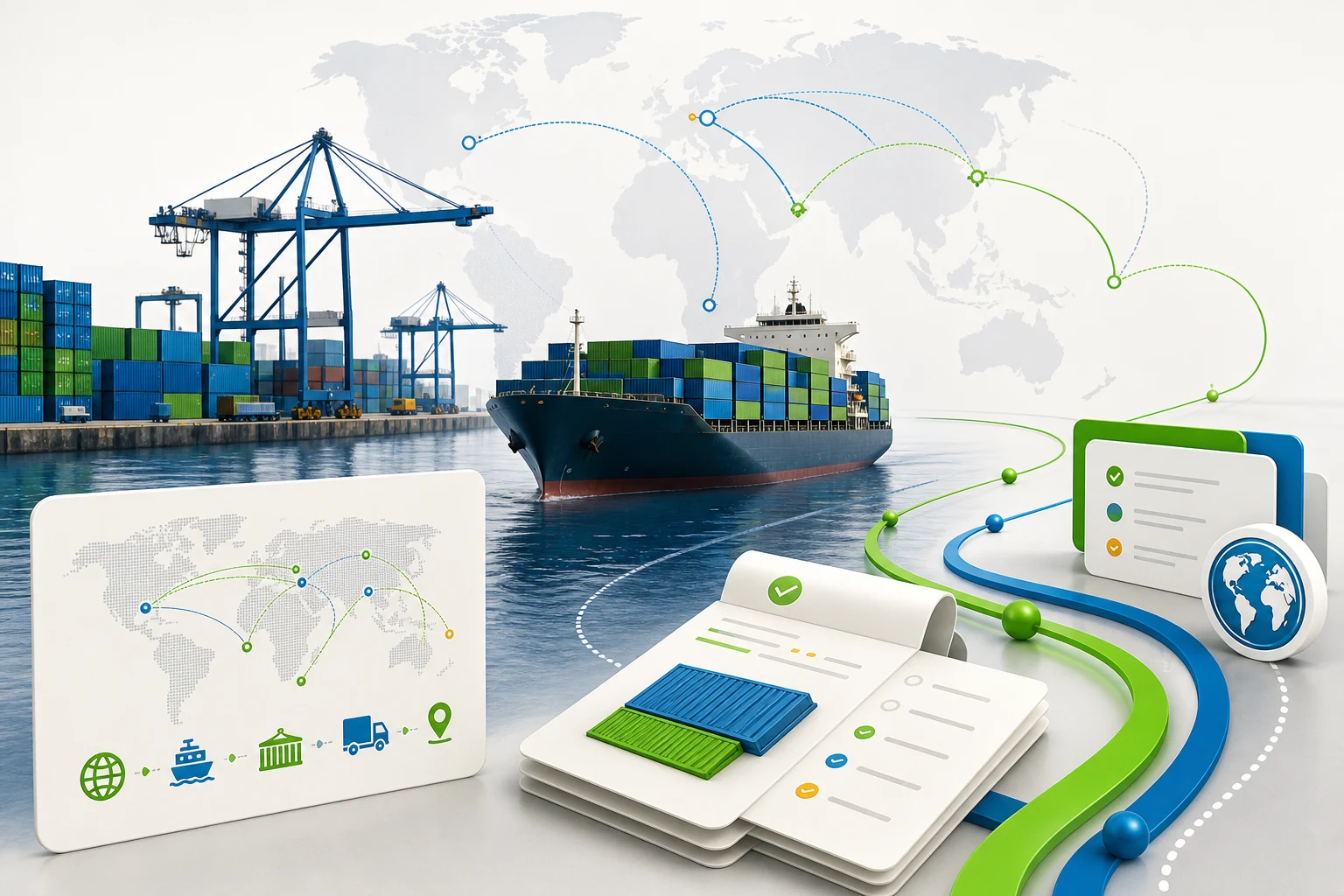 Supradi Global brand image for Import and Export Coordination